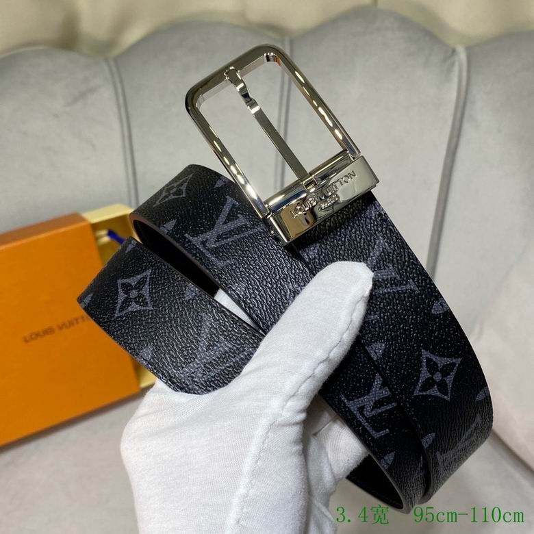 LV Belt 34mmX95-110CM 7D (229)